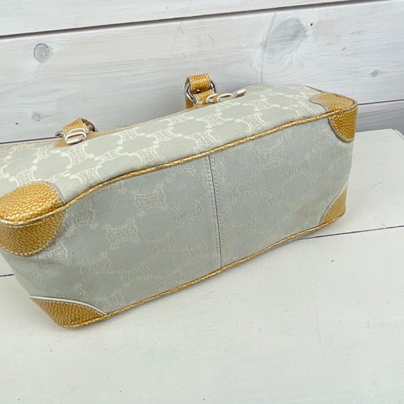 Celine Hand Bag Silvery Gray logo pattern - Picture 5 of 9